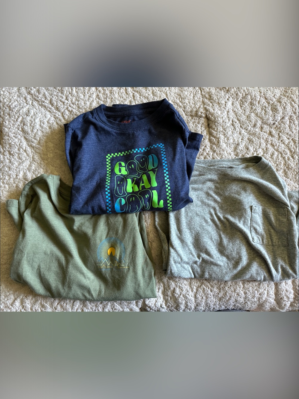 Cat & Jack Navy Graphic Tee bundle of 3